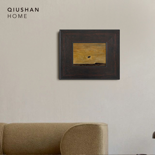 勇往直前 常玉侘寂风格挂画小画卧室民宿酒店装饰画高级感中古风