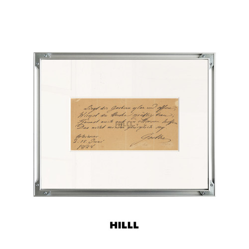 HILLL 歌德的诗手稿装饰画乔迁礼品挂画名言祝福语现代简约