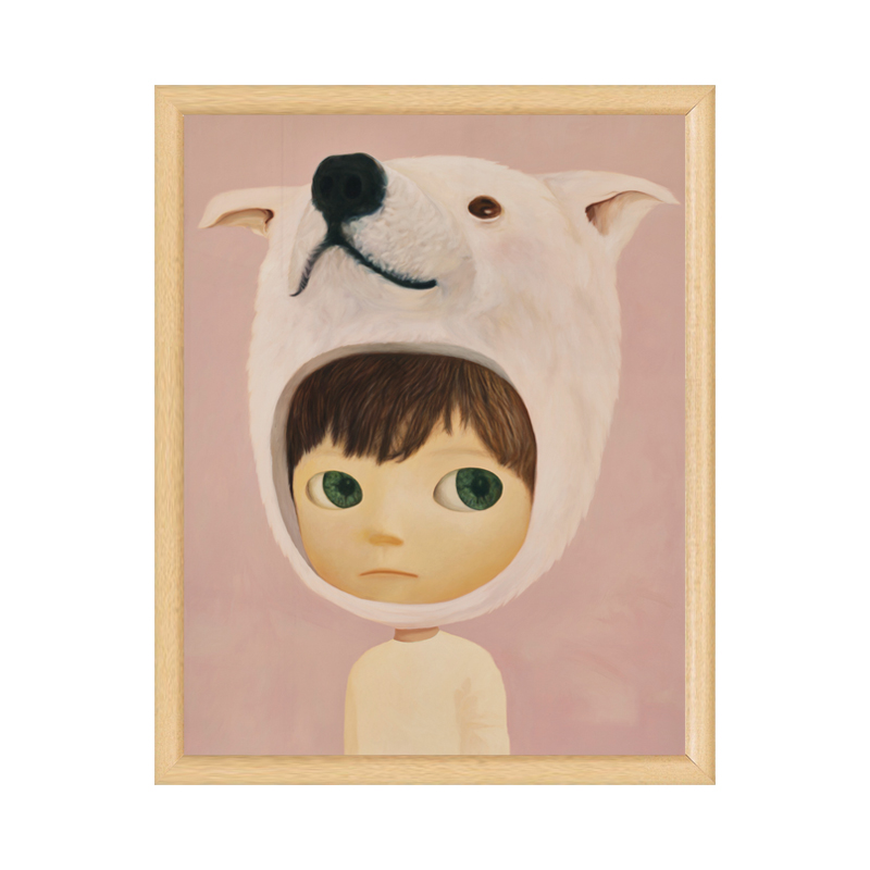 奶油风儿童房卡通装饰画奶油风原木风挂画