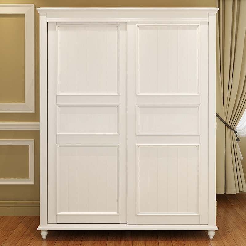 实木推拉门工厂定制小户型奶油风