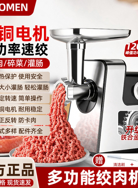 电动绞肉机家用台式多功能碎肉机绞肉馅机自动灌肠香肠灌腊肠神器