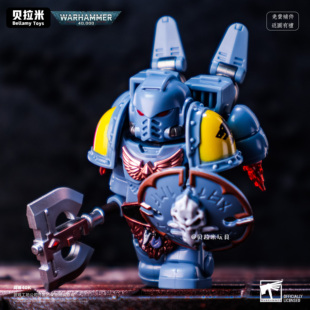 战锤40K星际战士 极限战士太空野狼跳跃背包形态积木人仔拼装玩具