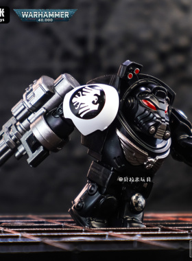 战锤40K星际战士 暗鸦守卫白色疤痕帝国终结者人仔积木拼装玩具