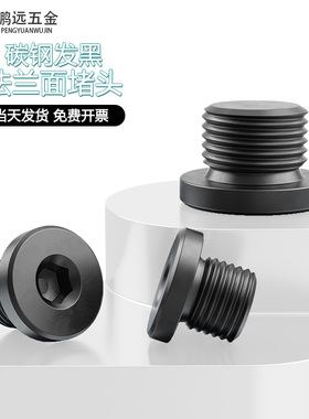 内六角法兰面堵头螺塞闷头带边油塞G1/81/43/81/2M8*1M10*12分4分