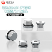 内六角密封镀锌堵头 4G3 带O型密封圈 O型圈堵头 堵头G1 8G1