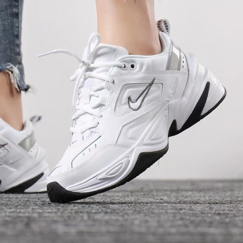 nike耐克女鞋m2k tekno白银老爹鞋复古白色运动跑步鞋bq3378-100