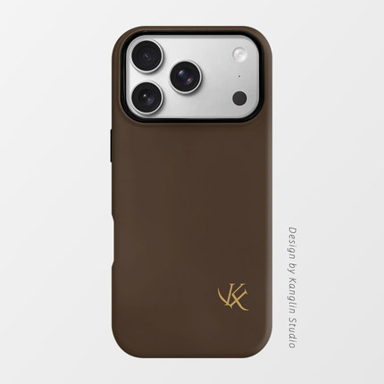 康琳工坊 x 流金复古 磁吸磨砂双层防摔手机壳适用于iPhone17PROMAX私人定制16proDIY不粘指纹15不发黄14苹果