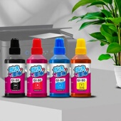 G2820 另色鬼墨水GI80 G2860适用佳能喷墨打印机墨水100ML G6080 GM2080 GI81办公家用填充染料黑G7080 G5080