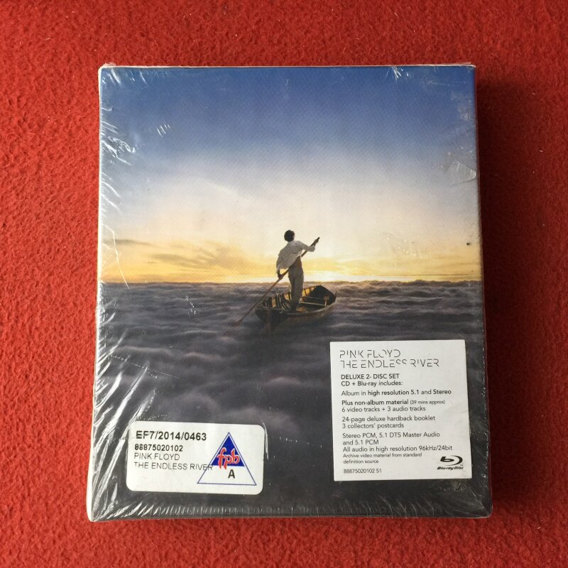Внешняя коробка Pink Floyd The Endless River CD+BD повреждена, пленка порвана и не вскрыта Изображение 1