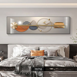 现代卧室装饰画装饰高级床头挂画轻奢花卉卧房温馨墙壁背景墙壁画