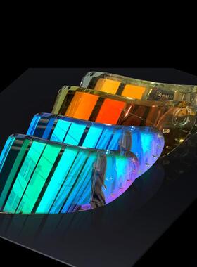 VGV-81/90全盔揭面盔可夜视镀彩镜片透明黑茶专配摩托车头盔镜片