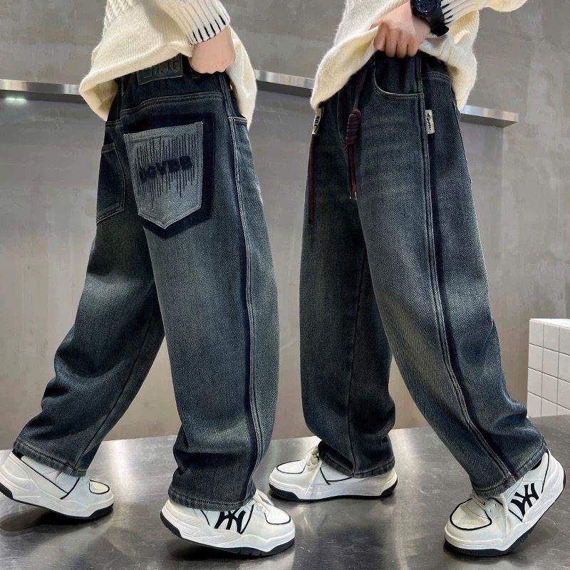 A05845（宝贝响当当）新款男童加绒加厚直筒牛仔裤裤子,童装/婴儿装/亲子装,裤子,淘宝优惠券,粉丝福利购,淘宝优惠卷