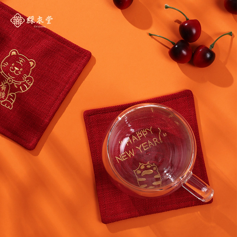 彩衣堂虎年国潮隔热杯垫茶盘垫茶席家用可爱置物垫新年卡通碗垫,节庆用品/礼品,文化创意杯垫/餐垫,淘宝优惠券,粉丝福利购,淘宝优惠卷