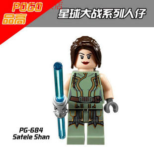 国产第三方品高星球大战starwars绝地武士拼装积木人仔带蓝刃光剑