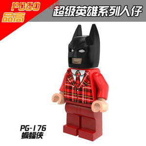 品高抽抽乐超级英雄红色西装礼服蝙蝠侠大电影拼装积木人仔小人偶