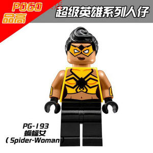 品高抽抽乐漫威超级英雄蝙蝠侠大电影蜘蛛女拼装积木人仔兼容将牌