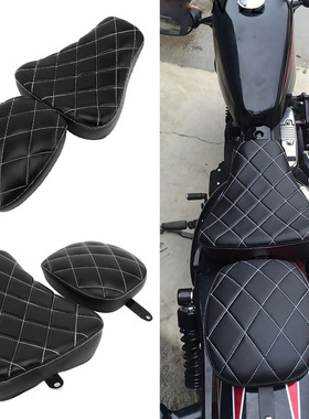 摩托车适用XL1200 X48哈雷改装后坐垫 座垫 乘客坐垫 04-19年通用
