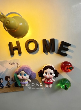 HOME台灯玻璃苹果哭娃冰箱贴