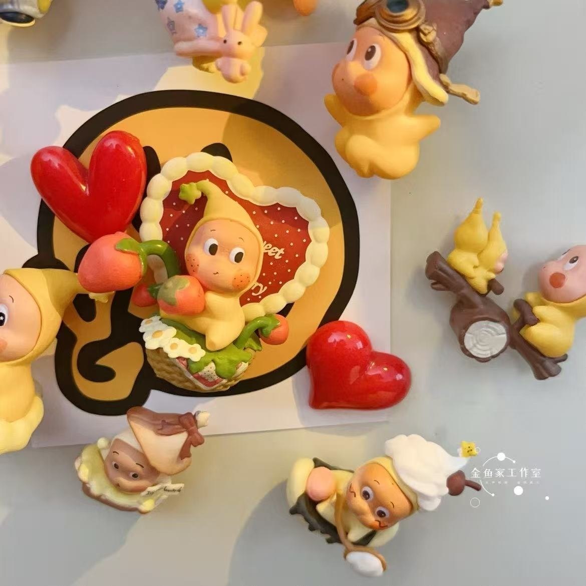 2025秋冬INS热销创意立体换装星星人冰箱贴diy摆件磁吸发光台灯,家居饰品,冰箱贴,淘宝优惠券,粉丝福利购,淘宝优惠卷