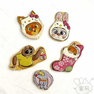 万狗期待老师疯狂动物城卡通饼干模具宠物淋面烘焙曲奇印模工具