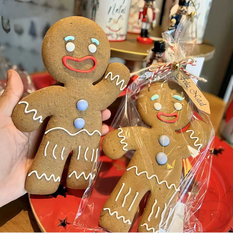 ins大号网红卡通姜饼人圣诞糖霜饼干模具曲奇立体按压黏土印模