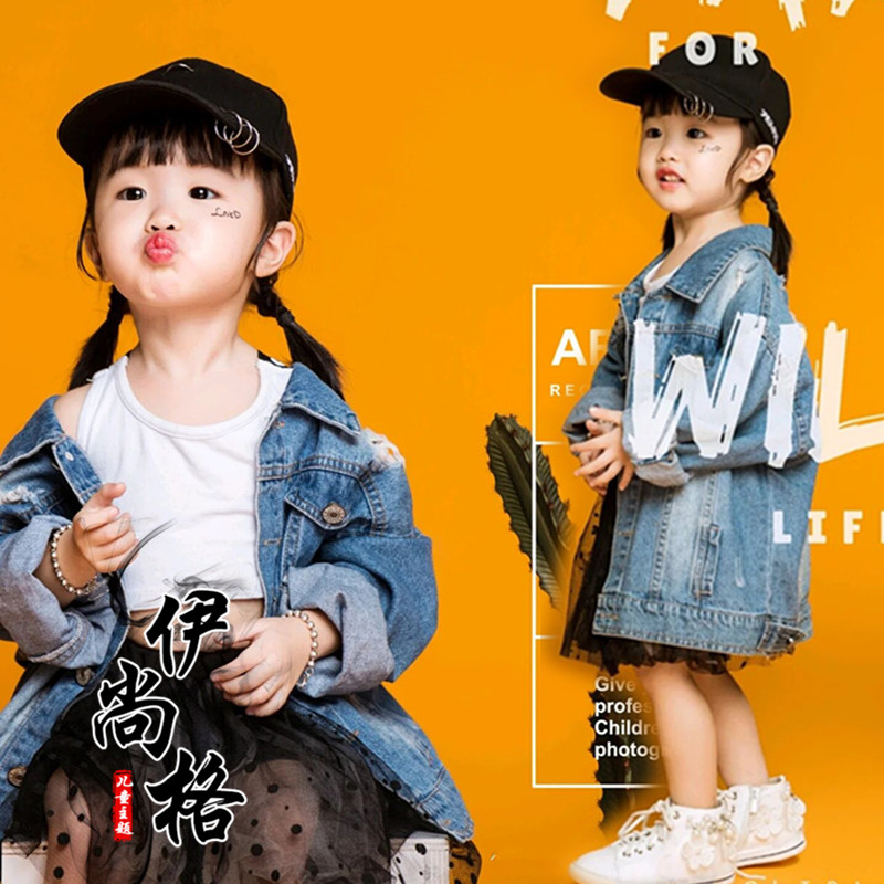 女童舞台走秀西部牛仔演出服少儿模特大赛T台MOKA儿童比赛服装酷