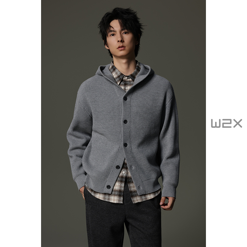 长袖开衫男高级感痞帅休闲针织衫