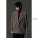 男时尚 w2x秋冬季 圈圈呢加厚毛呢西装 青年百搭休闲小西服外套单件