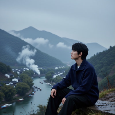 w2x秋冬季男士毛衣加厚冬装羊毛针织开衫保暖外套男款纯色高级感