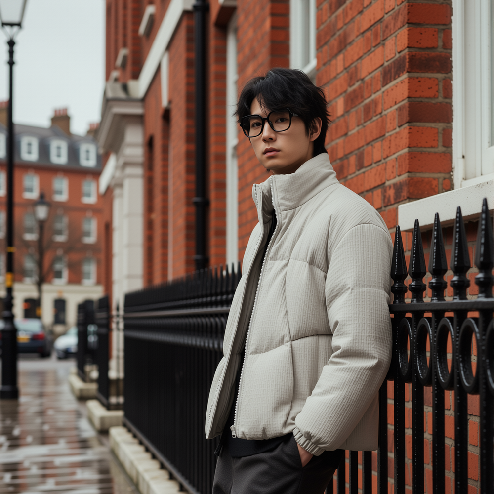 w2x高级纹理90鸭绒羽绒服冬季轻薄短款设计感新款加厚面包服外套