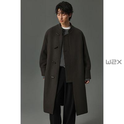 w2x新中式国风大衣毛呢外套
