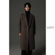 w2x冬季 弧型拼接重磅950g双面羊毛呢子大衣中长款 过膝高级感外套