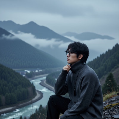 w2x男士针织羊毛开衫冬季新款男款毛衣加厚保暖高级感纯色外套男