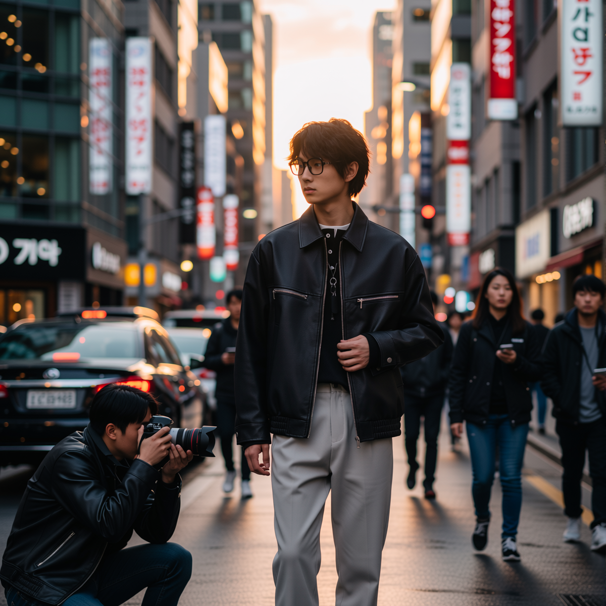 w2x秋冬季ins风男士皮衣PU皮夹克外套机车服新款冬装上衣男装工装