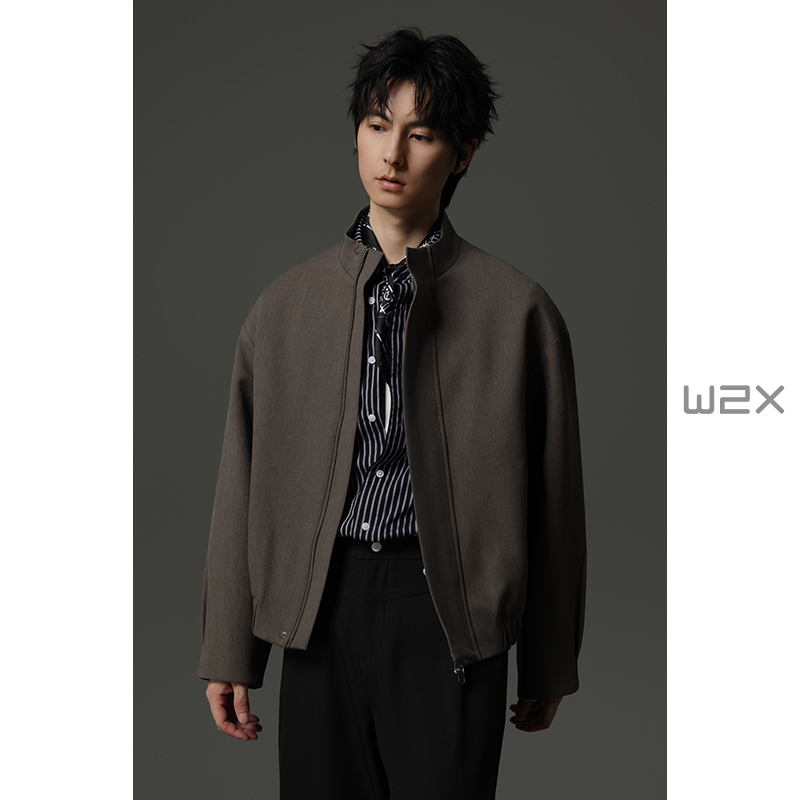 2025春秋季新款简约时尚青年夹克