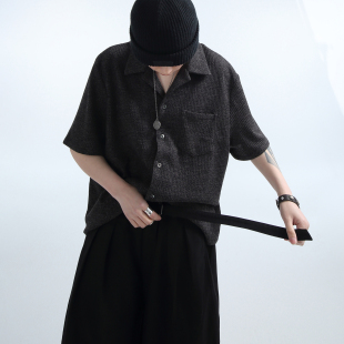 直筒阔腿六分裤 「GRNL」绅士指南 长腰带抽褶短西裤