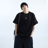 「GRNL」280G双面棉卷袖 TEE 廓形打底衫 T恤 男女同款