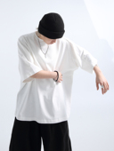 「GRNL」重磅21支凉感水滑棉连肩袖 OVERSIZE超宽松极简七分袖 TEE