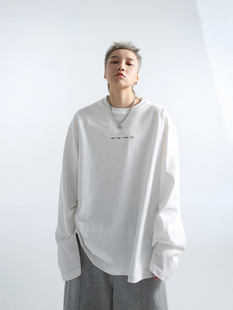 「GRNL」散漫空间 TEE廓形OVERSIZE男女卫衣 260克紧密纺打底长袖