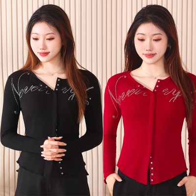 25年新款广场舞服装长袖上衣