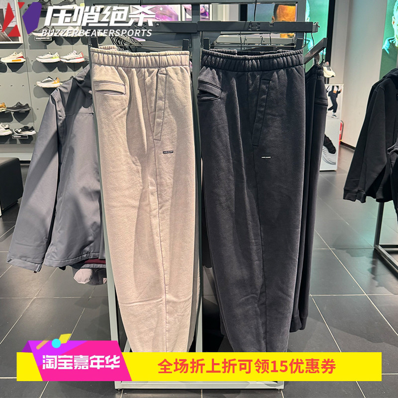 安德玛UA秋冬男士卫裤纯棉抓绒保暖宽松健身训练运动长裤1386554