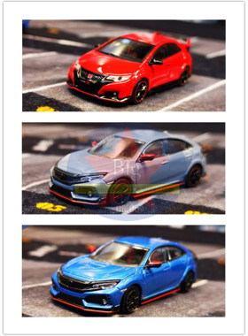1:64 合金车模  本田 honda 思域十代 civic 10 type r 无限