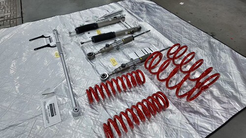 KYB /JAOS霸道普拉多LC250升高减震弹簧雷克萨斯GX550止推杆2寸