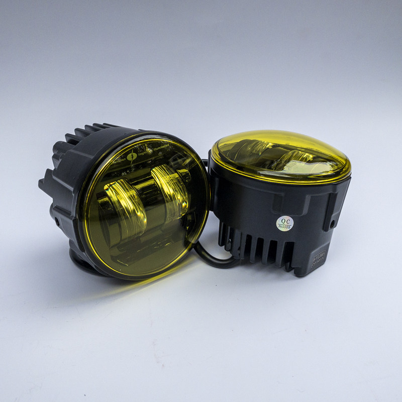 黄金光3000k闪电雾灯黄光对装led灯霸道陆巡超霸闪电等黄金光led