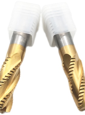 镀钛波刃YJ全磨波刃铣刀粗皮铣刀68101214161820四刃钢用