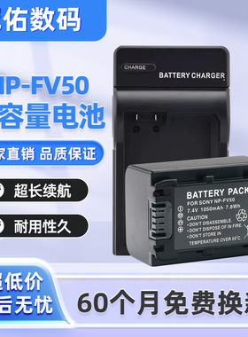 NP-FV50电池充电器适用于索尼HDR-XR550E XR350E XR150E CX550E C