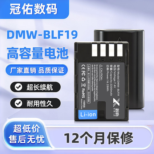 DMW-BLF19E适用松下DMC-GH5S GH5LGK GH5GK G9 G9GK-K电池充电器