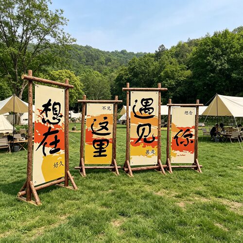 户外露营婚礼派对杉木拱门架