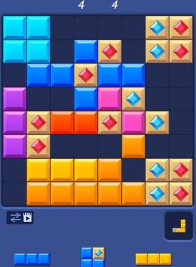 html5小游戏h5小游戏源码《益智拼方块》带广告接口