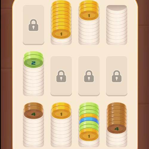 html5小游戏h5小游戏源码《硬币排序大师》带广告接口